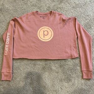 Pure Barre cropped sweatshirt